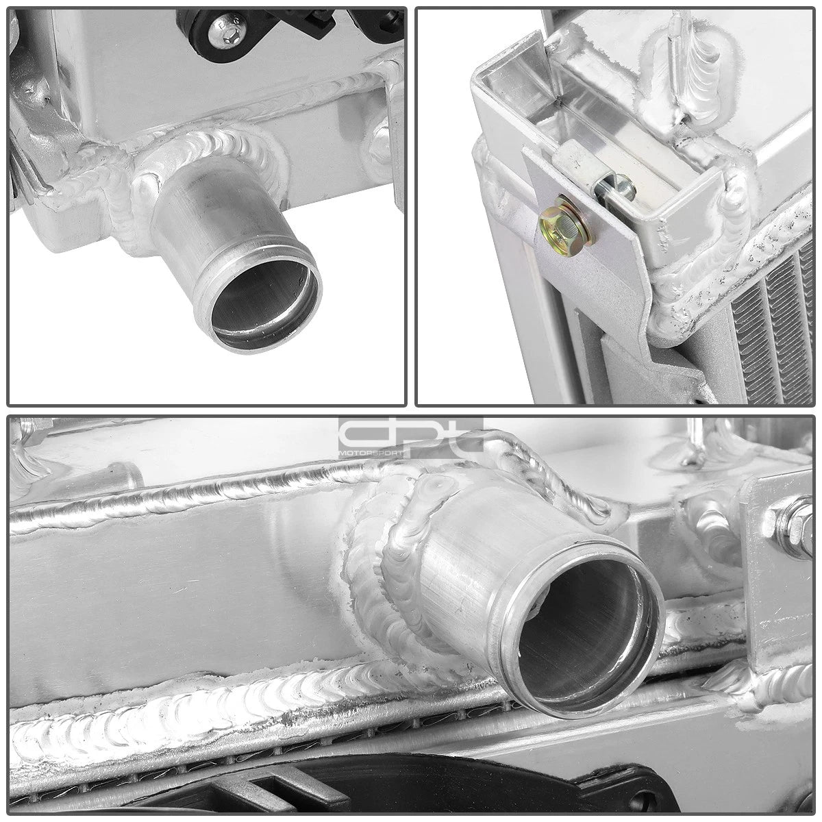 Aluminum 2-Row Radiator w/Cooling Fan Shroud for Mazda Miata MX-5 (1990–1998)