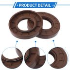 Set of 2 Oil Seal Rotary Shaft Seal FKM Rubber 32x62x10mm