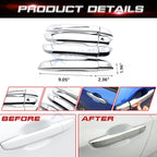 Chrome Exterior Door Handle and Bowl Frame Cover for Honda Civic (2016-2021)