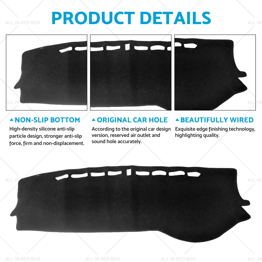 Non-Slip Dash Mat for Kia Cerato BD (2019–2024) Black