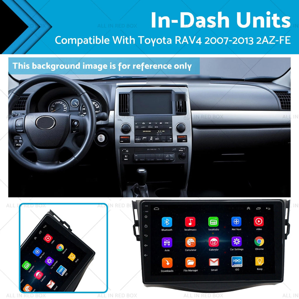 Android 13 CarPlay Stereo for Toyota RAV4 (2007–2013) 9'' Head Unit