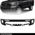 Paintable Steel Front Bumper for Ford Ranger (2019-2023) with Sensor Holes