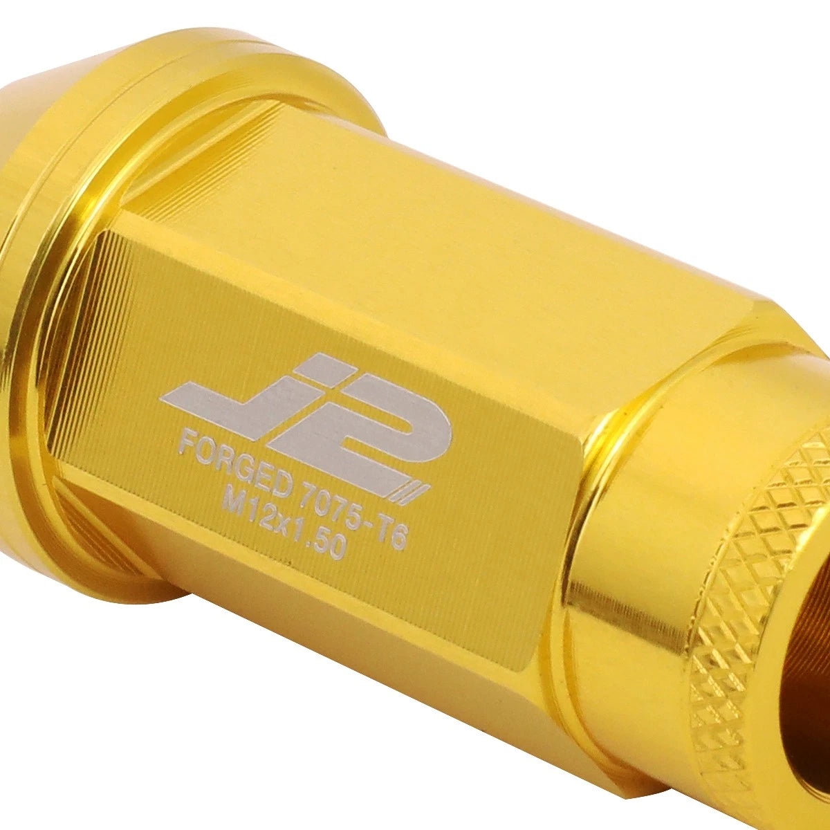 Set of 20 J2 7075 Forged Aluminum M12x1.5 Open-End Lug Nuts for Universal