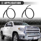 Pair Roof Drip Weatherstrips for Toyota Tundra Double Cab (2007–2021) 755520C050