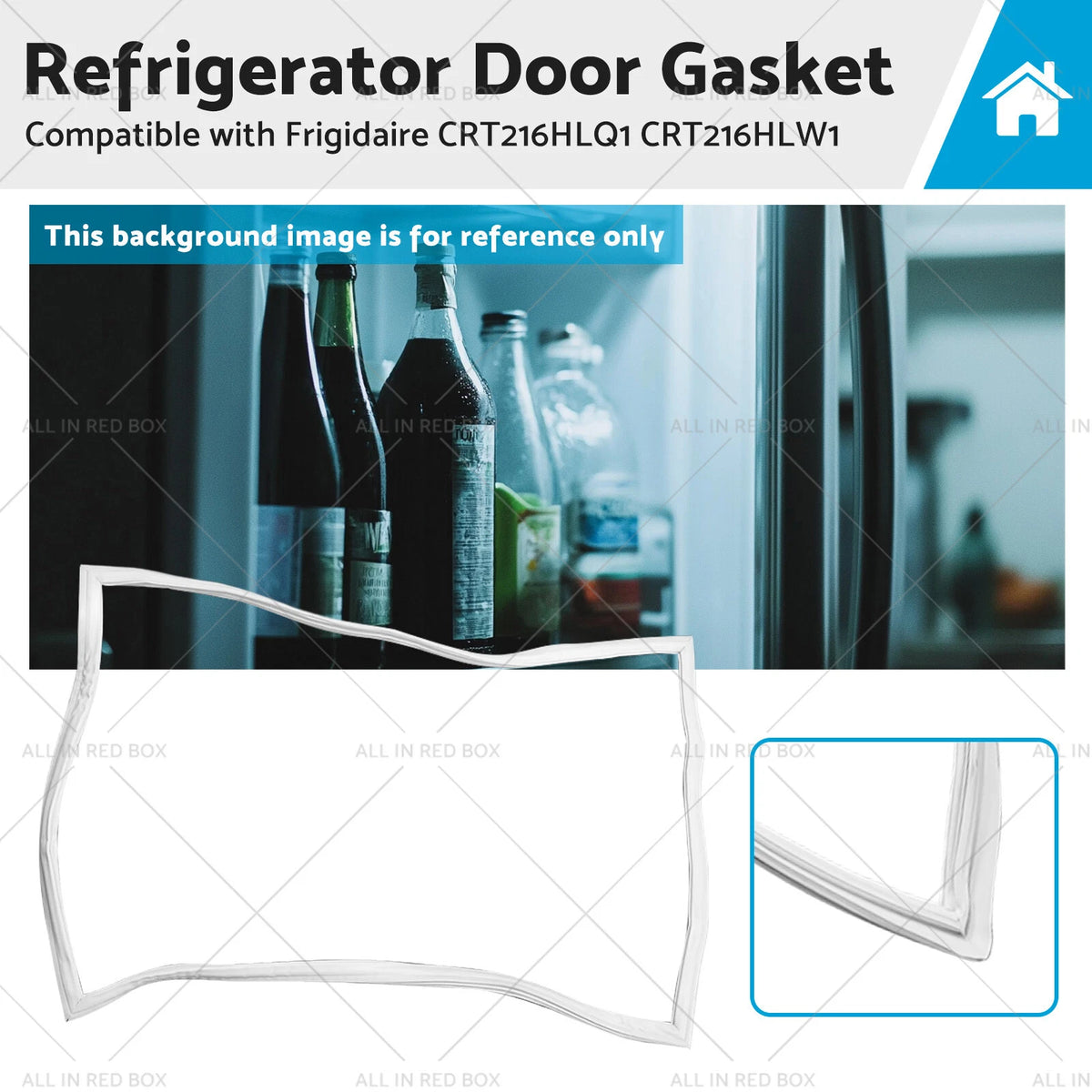Refrigerator Door Gasket for Frigidaire CRT216HLQ1 CRT216HLW1 (AP5806733)