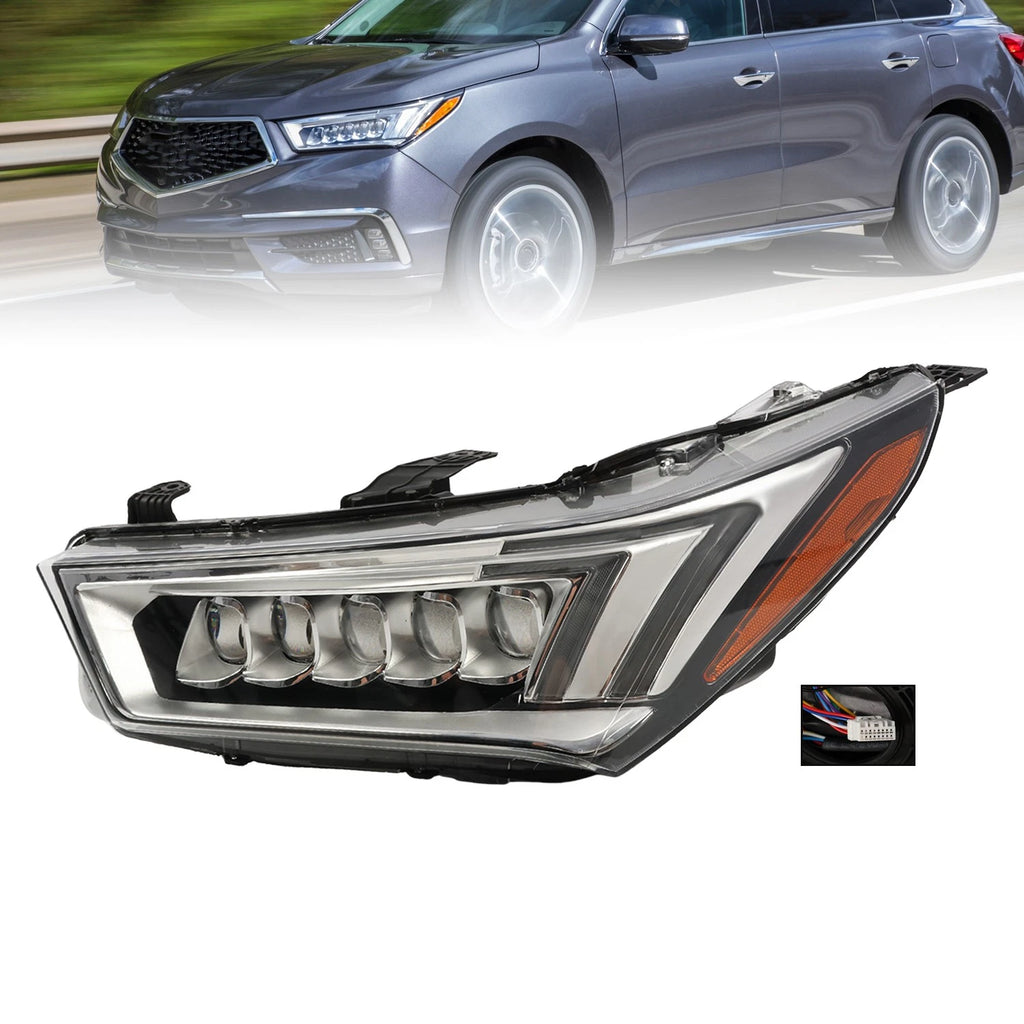 Driver Left Side LED Headlight Assembly for Acura MDX (2017–2020)