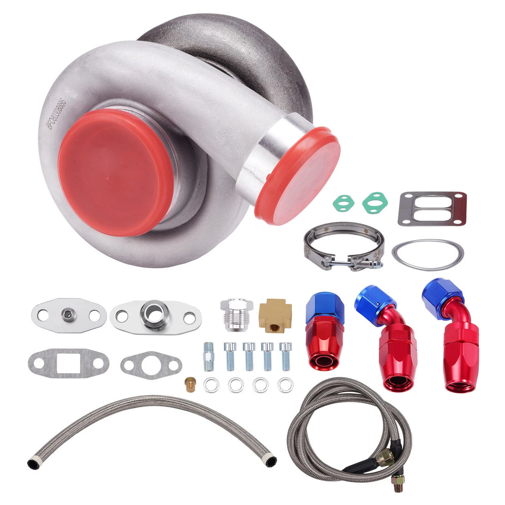 Gt45 Turbocharger for 3.0L-6.0L Engine (Includes Oil Feed & Drain Lines)