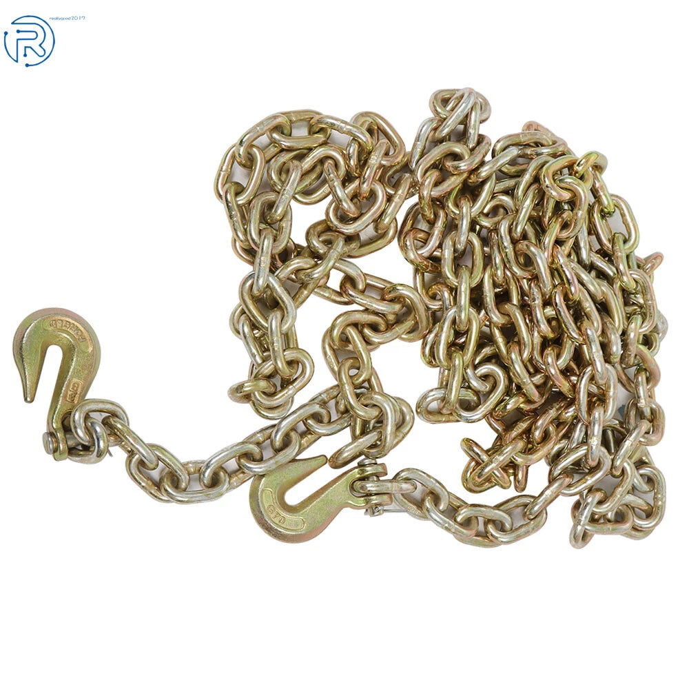 Set of 2 Tow Chains for Flatbed Truck Trailer (3/8" x 20')