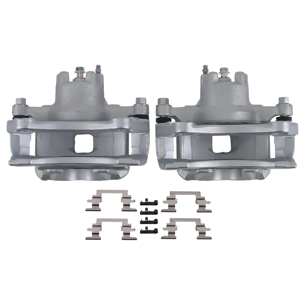 Pair Front Brake Calipers w/Bracket for Chrysler 200, Sebring, Dodge Avenger (2007–2014)