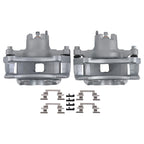 Pair Front Brake Calipers w/Bracket for Chrysler 200, Sebring, Dodge Avenger (2007–2014)