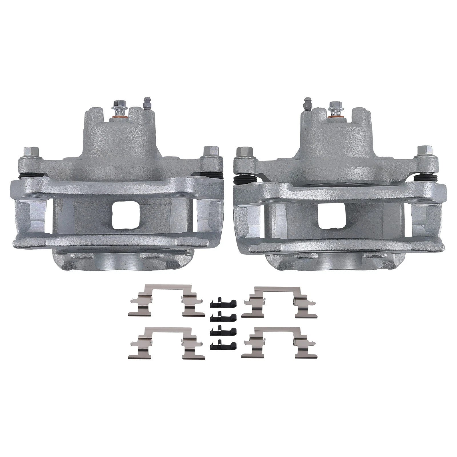Pair Front Brake Calipers w/Bracket for Chrysler 200, Sebring, Dodge Avenger (2007–2014)