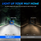 2X 9006 LED Headlights Kit for NOVSIGHT (6500K, 60W, 13000LM)