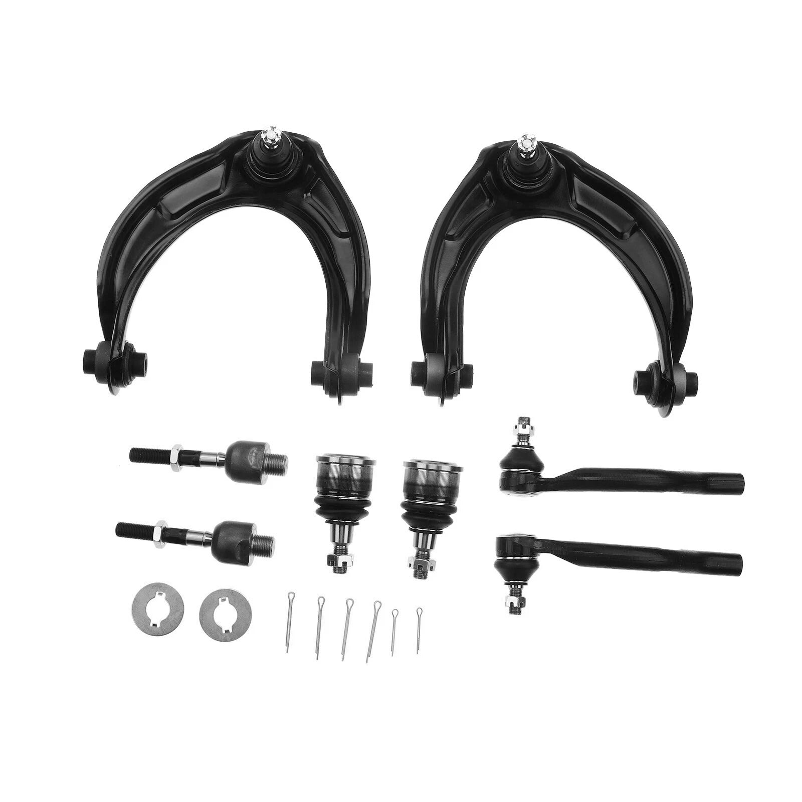 8x Front Control Arm with Ball Joint Tie Rod End Links for Honda Accord