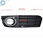 Pair Front Bumper Fog Light Grille for Audi A4 B8 (2009-2012)