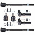 Set of 6 Front Ball Joints & Tie Rod Ends for Dodge Spirit (1991–1995)