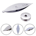 Tatting Shuttle Steel Weaving Tool for DIY Lace Making (7.25x2.2x0.88cm)
