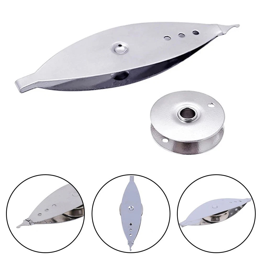 Tatting Shuttle Steel Weaving Tool for DIY Lace Making (7.25x2.2x0.88cm)