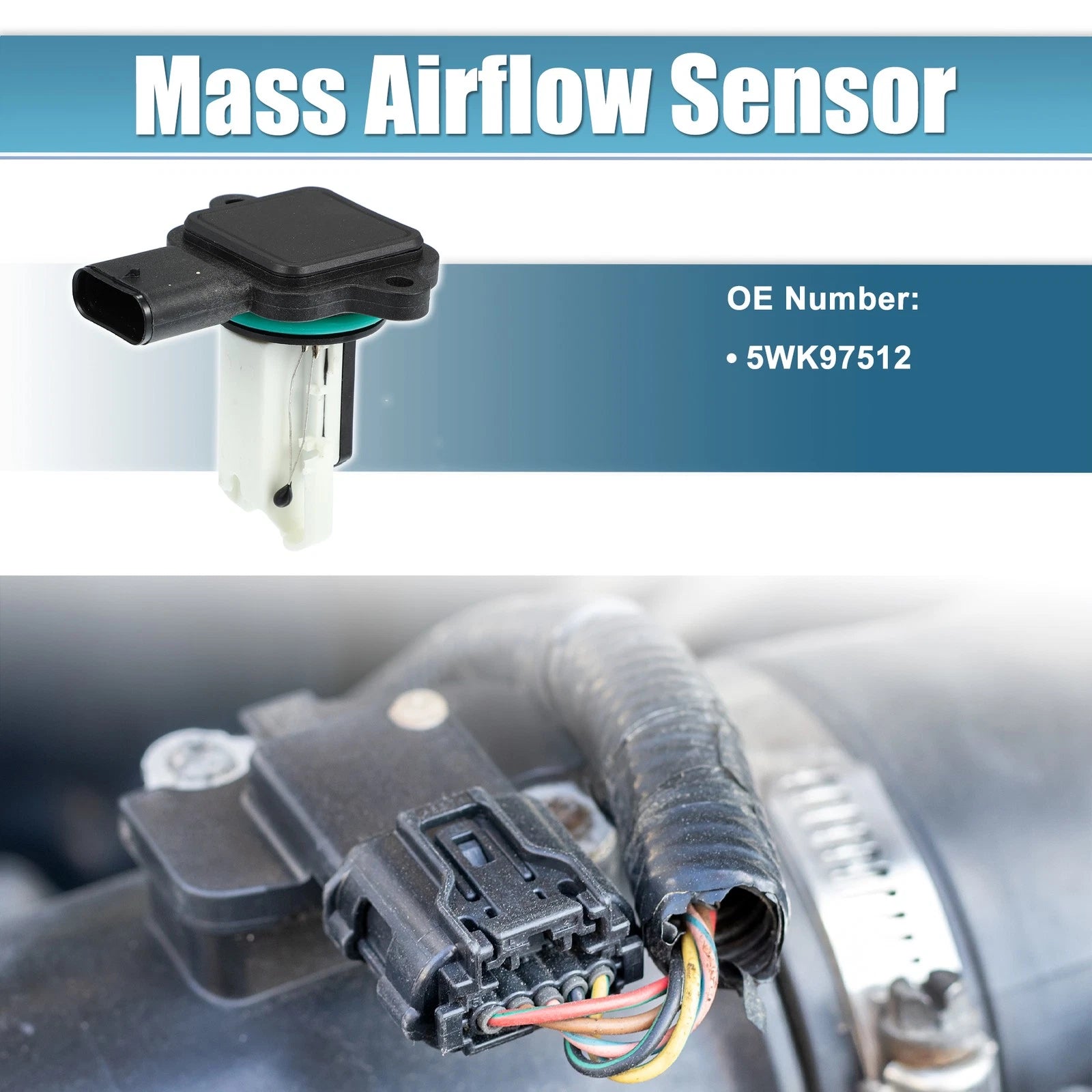 Mass Air Flow Sensor 5WK97512 for BMW 135i (2011–2013)
