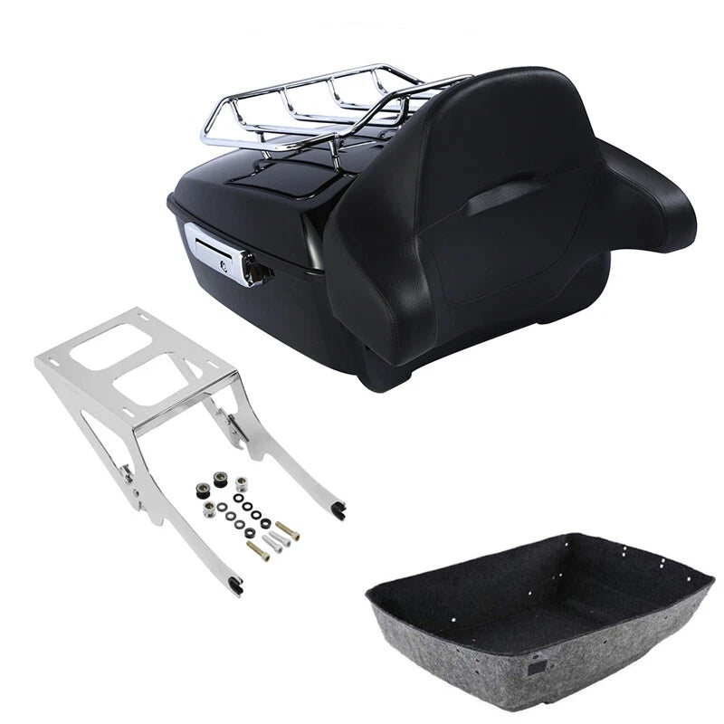 Trunk Backrest Rack Mount for Harley Heritage Classic FLHCS FLDE (2018–2026)