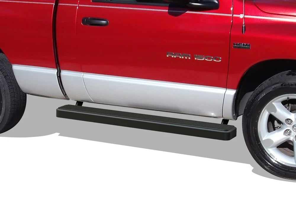 iBoard 6" Black Steel Side Bars for Dodge Ram 1500/2500/3500 (2002–2008)