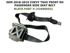 Front Right Seat Belt for Chevy Trax (2018–2019) 42680693 Black