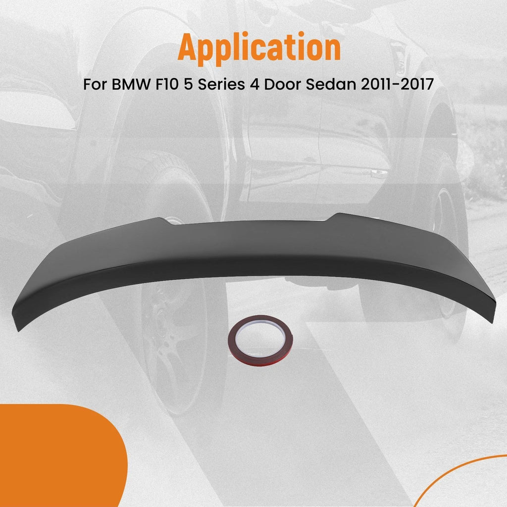 Trunk Spoiler for BMW 5 Series (2011-2017) Black