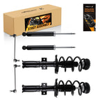 Front Struts w/Coil Spring Rear Shocks Sway Bars Kit for Cadillac SRX (2010–2016)