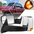 Power Chrome Side Towing Mirror w/LED Signal Lamp for Dodge Ram 1500-3500 (1994–1997)