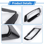 1 Pc Headlight Lens Cover for Audi Q5 (2013–2017) Black