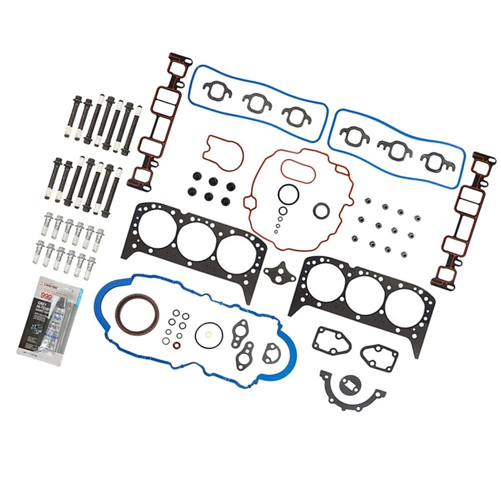 Head Gasket and Bolt Set for Chevrolet GMC Isuzu 4.3L OHV (1996–2002)