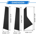 6 Pcs Black Door Pillar Window Trim for Hyundai Elantra (2021-2023)