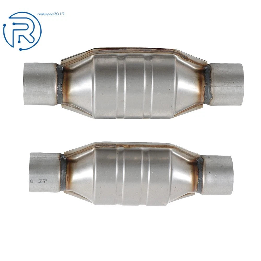 2Pcs 2.5" Universal Catalytic Converter for Chevy Silverado 1500 GMC (2014–2023)