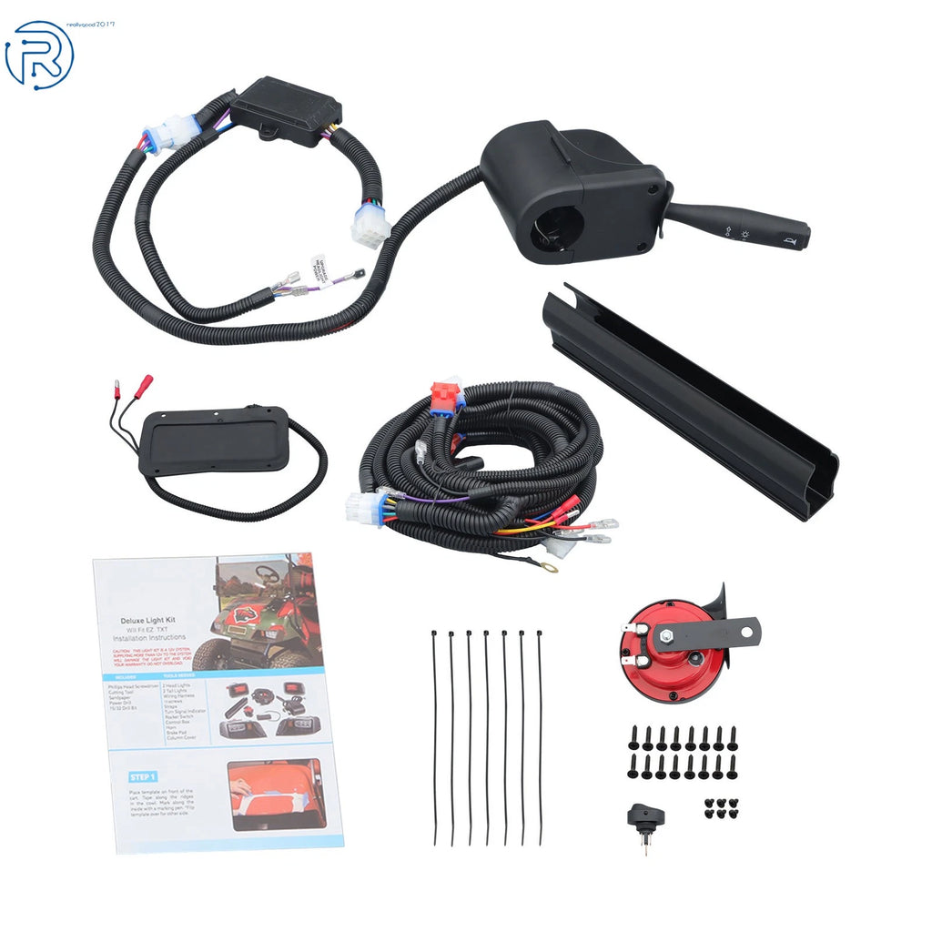 Street Legal Kit w/Turn Signal Switch for EZGO TXT (1996–2013) LED Light Kit