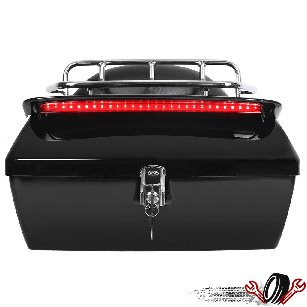 Top Case Tail Box Luggage Trunk with LED Light for Harley Honda (YYYY–YYYY)