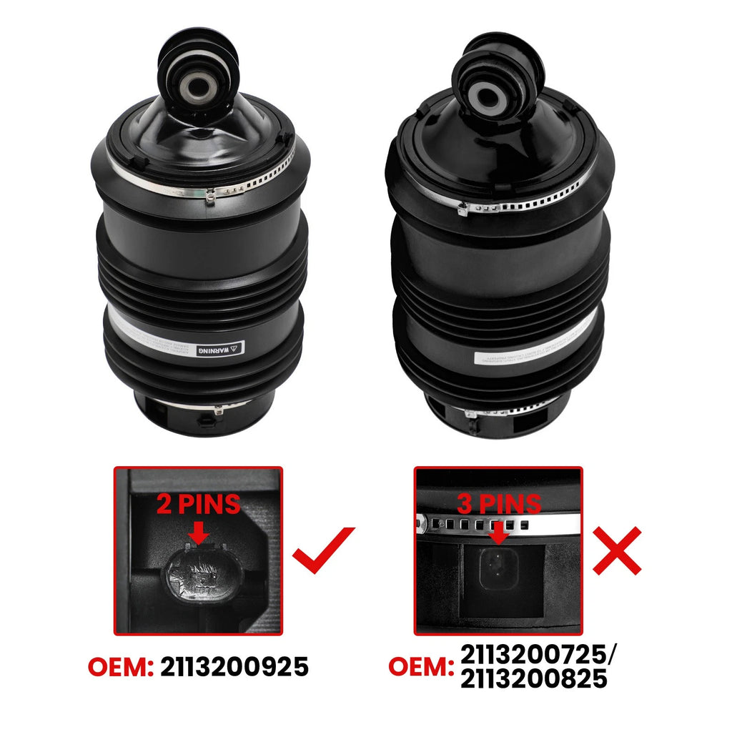 4X Rear Shock Absorbers w/ADS for Mercedes E320 E500 4Matic Wagon (2004–2009)