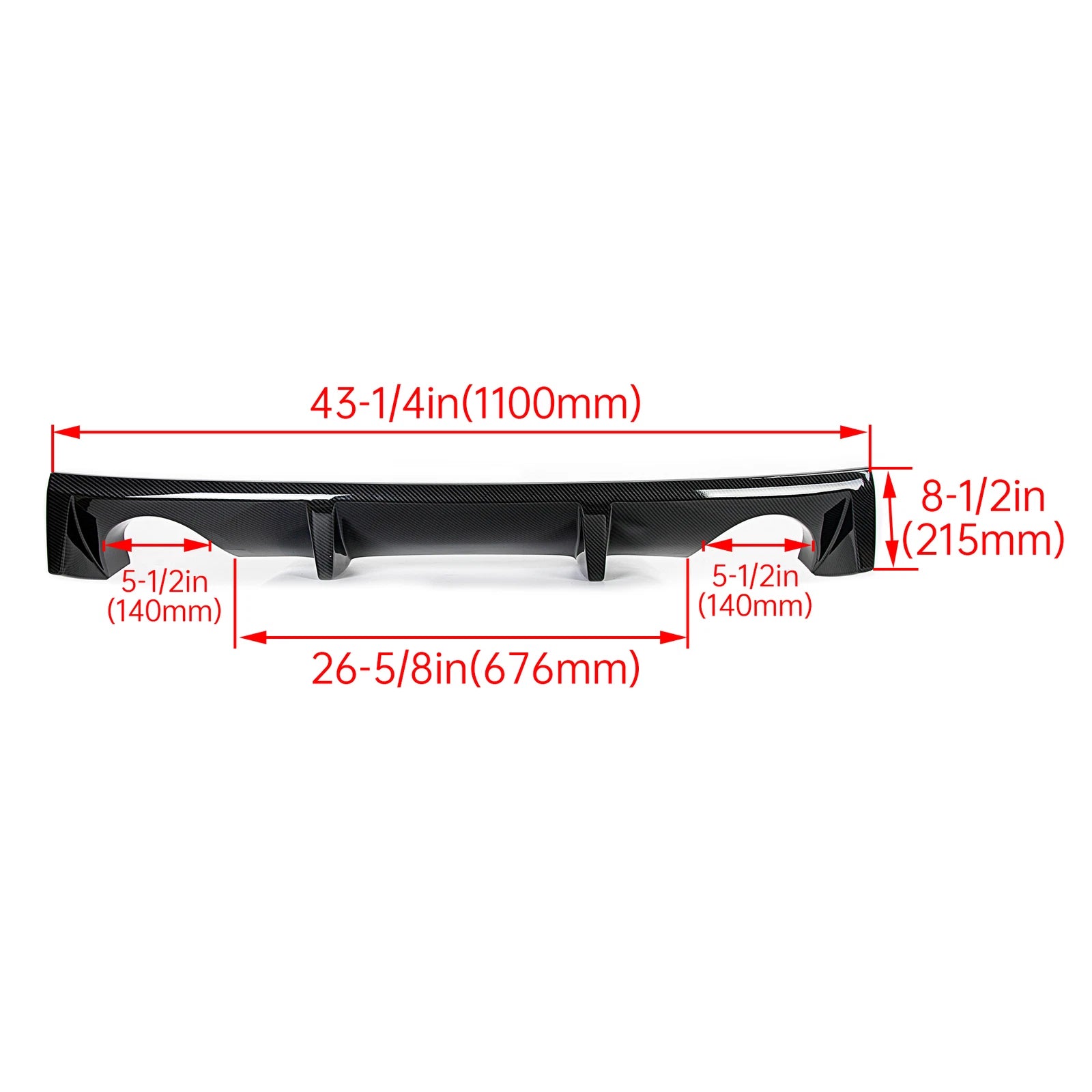 Rear Bumper Lip Diffuser Spoiler for Nissan 350Z Z33 (2003–2008) Carbon Fiber