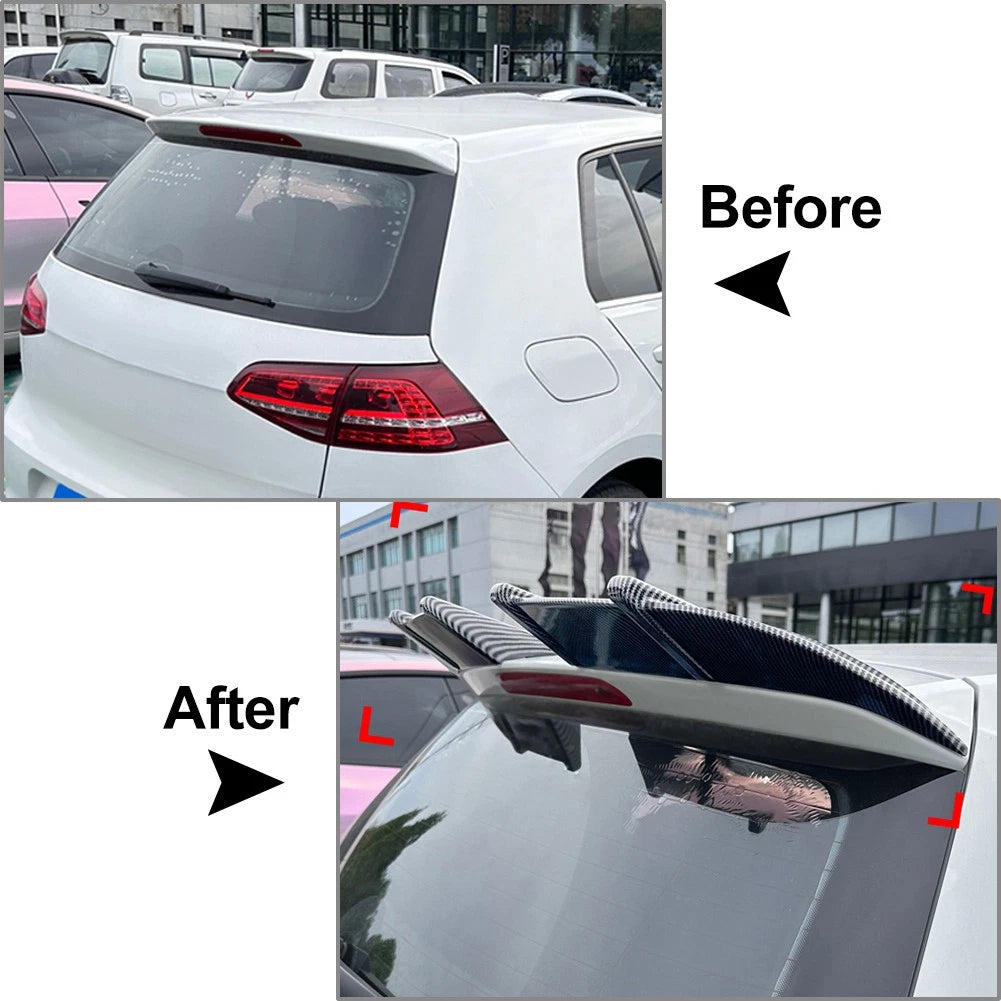 Glossy Black Rear Roof Spoiler Wing Lip for VW Golf MK7 MK7.5 (2013–2019)