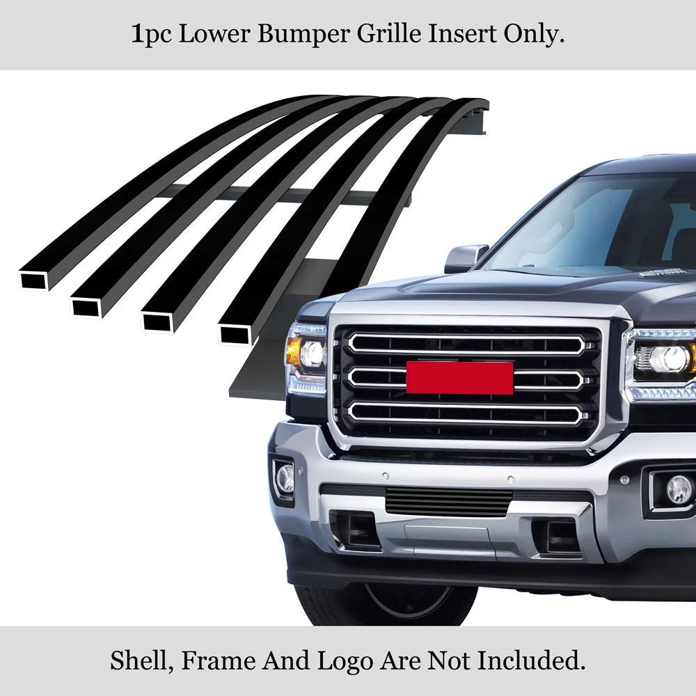 Stainless Black Billet Grille Insert for GMC Sierra 2500/3500 (2015-2019)