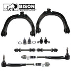 12pc Front Control Arms Sway Bar Tie Rod Ends Kit for Chevy GMC