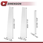 Set of 6 Door Pillar Window Trim for Nissan Sentra (2000–2006) Chrome