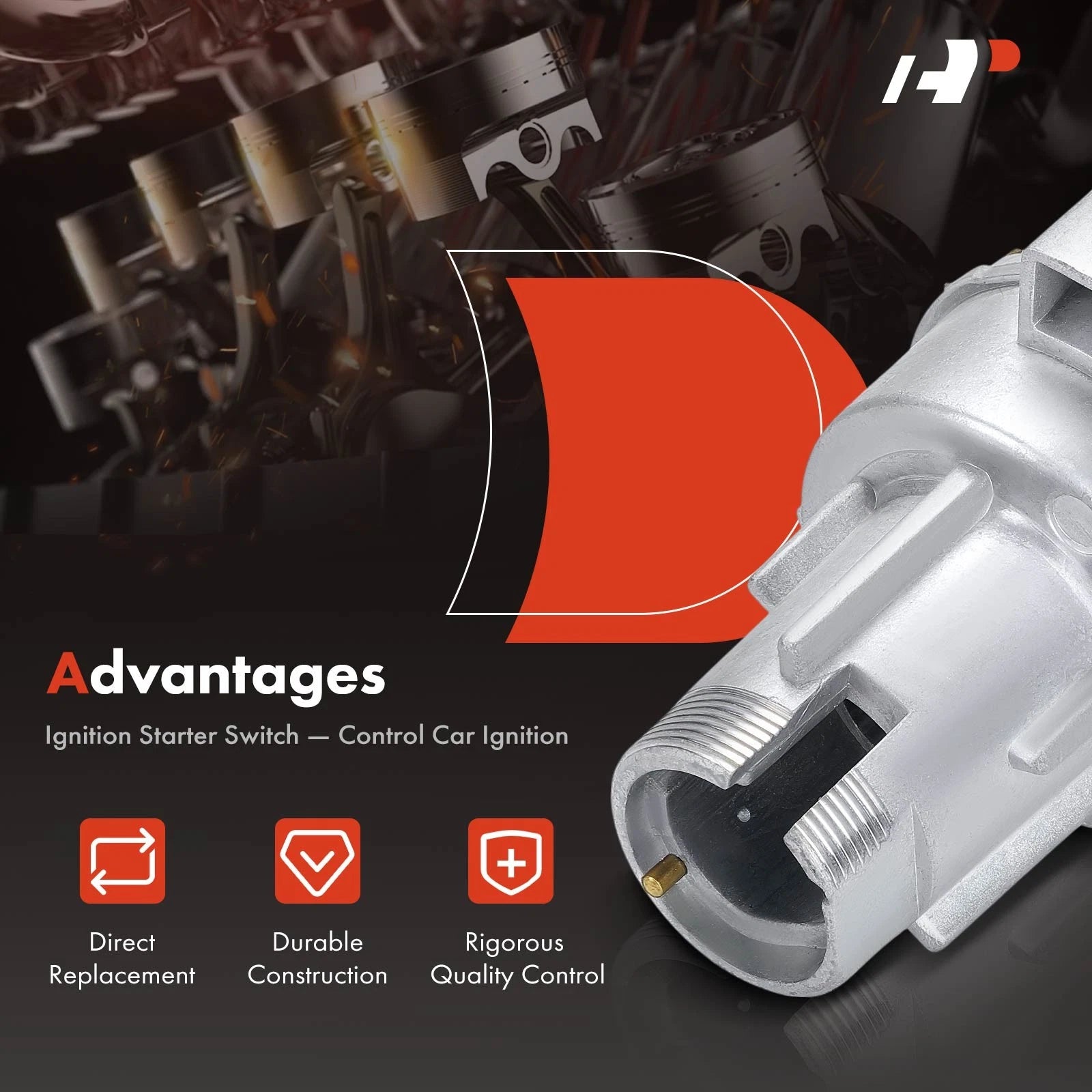 Ignition Starter Switch for Chevy Malibu, Impala, Camaro, Corvette, Buick