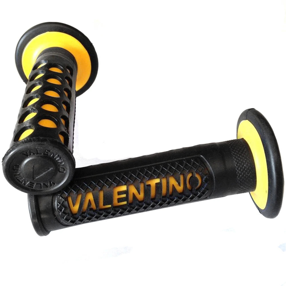 Valentino Engraved Yellow Grips for Yamaha FZR YZF600 (1990–1999)