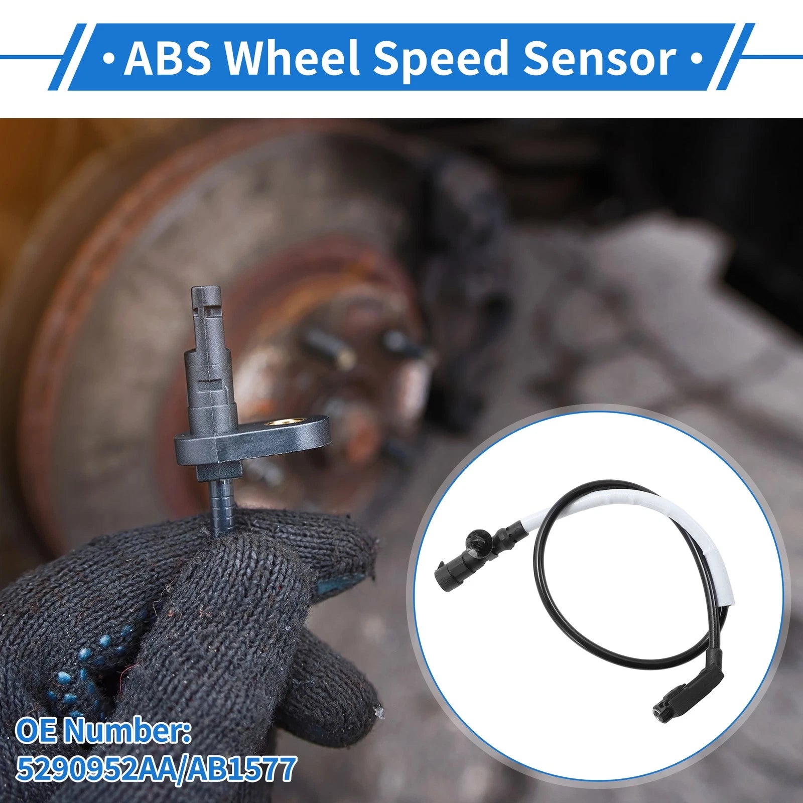 ABS Wheel Speed Sensor for Dodge Viper (No. 5290952AA/AB1577)