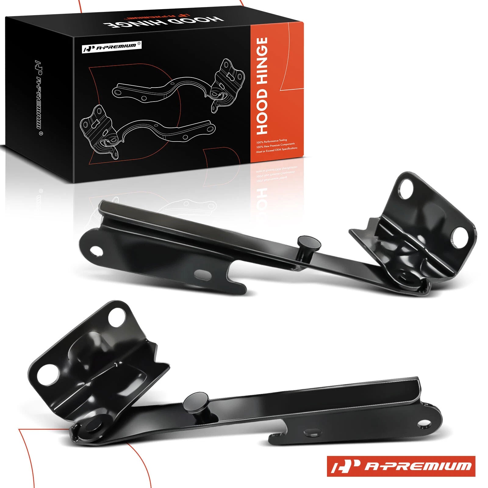 2X Front Hood Hinges for Ford Mustang (2005–2014)