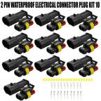 10X2Pin Waterproof Connector Kit for Marine Use