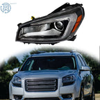 Left Black Halogen Projector Headlight Assembly for GMC Acadia (2013–2016)