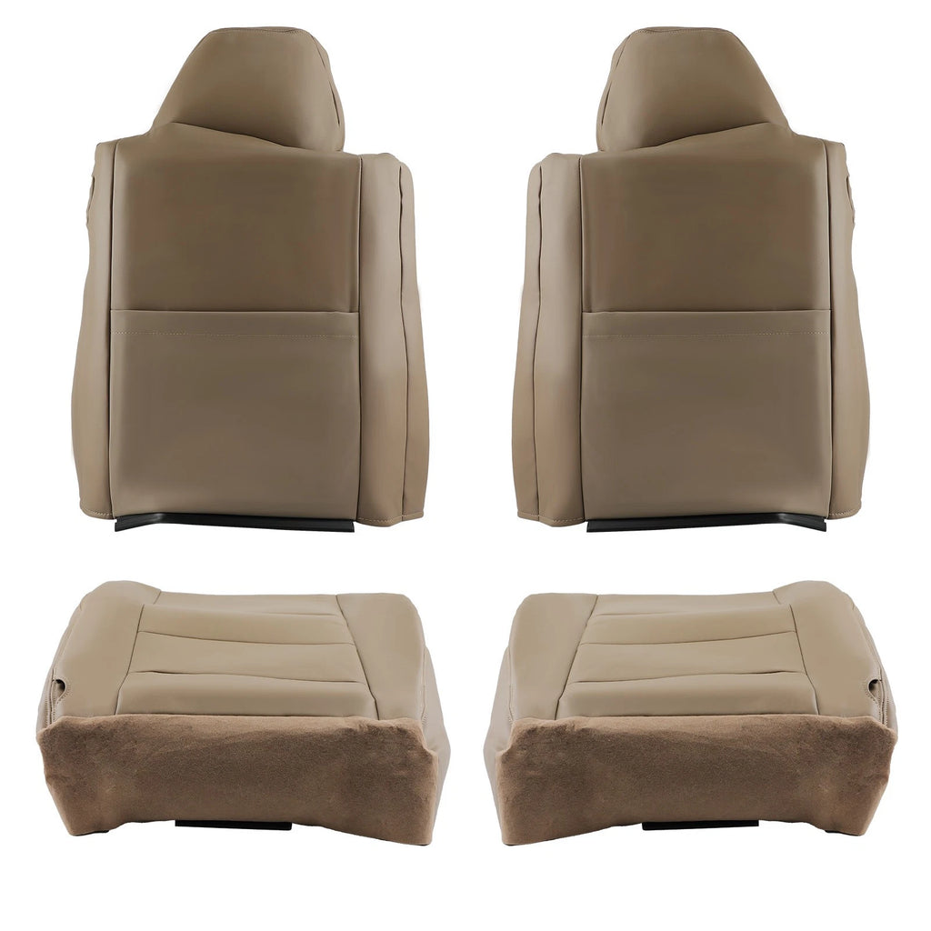 Set of 4 Leather Seat Covers for Ford F250 F350 Super Duty Lariat (2002–2007)