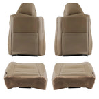 Set of 4 Leather Seat Covers for Ford F250 F350 Super Duty Lariat (2002–2007)