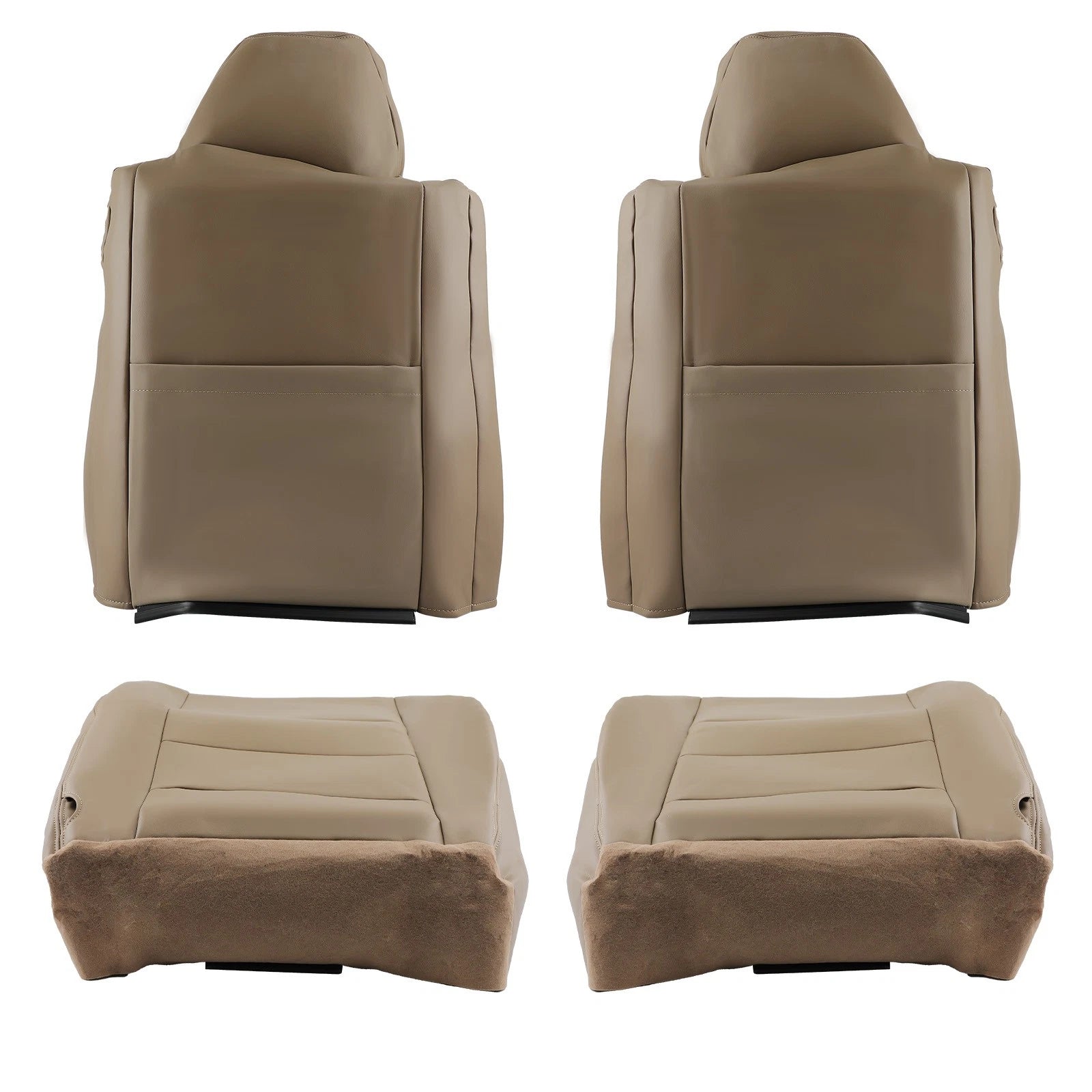Set of 4 Leather Seat Covers for Ford F250 F350 Super Duty Lariat (2002–2007)