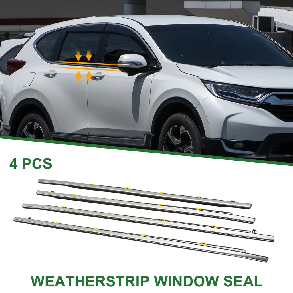 4X Weatherstrip Window Seal No.72450TLYH01 for Honda CR-V (2017–2020)